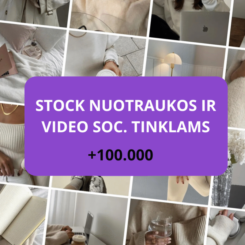Stock nuotraukos ir video soc. tinklams